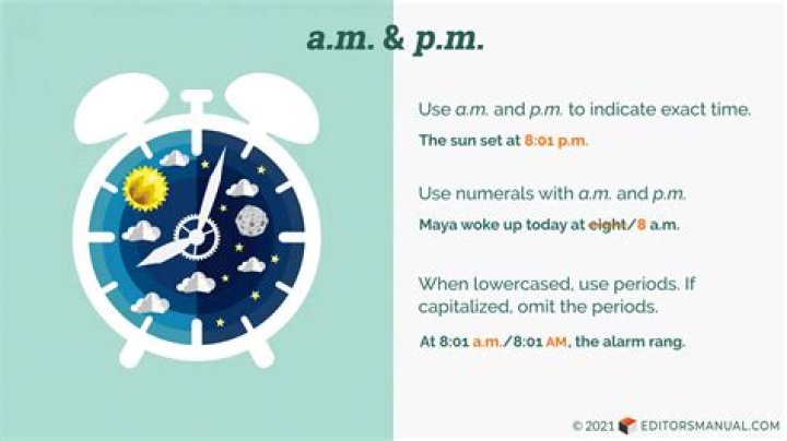 What is a.m. and p.m?