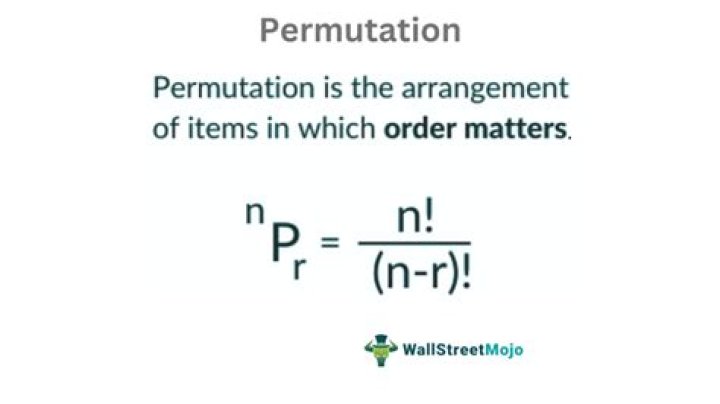 What is an example of a permutation?
