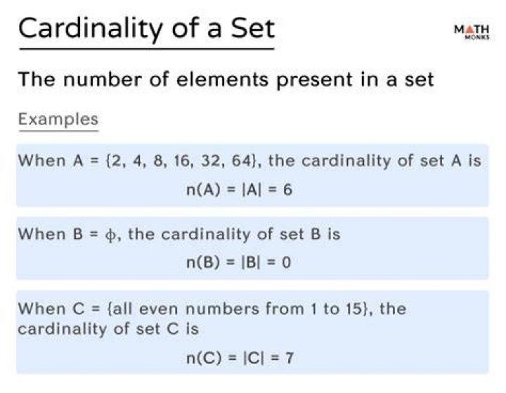 What is cardinality set in math?