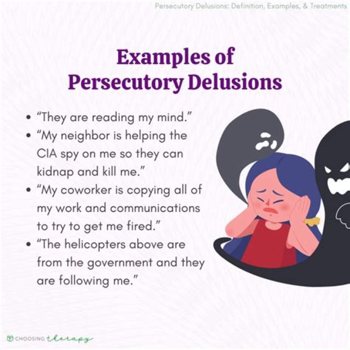 What is delusional disorder persecutory type?