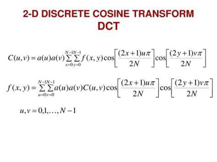 What is discrete cosine transform?