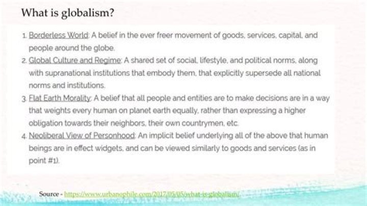 What is globalism in contemporary world?
