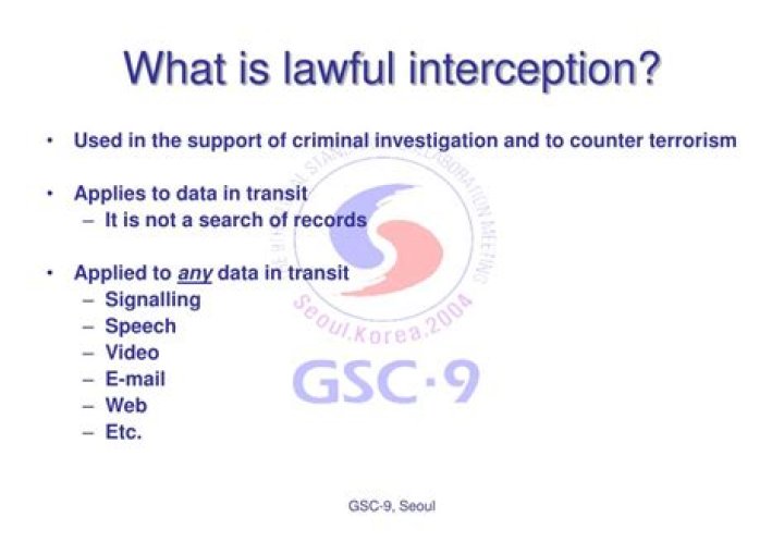 What is lawful interception?