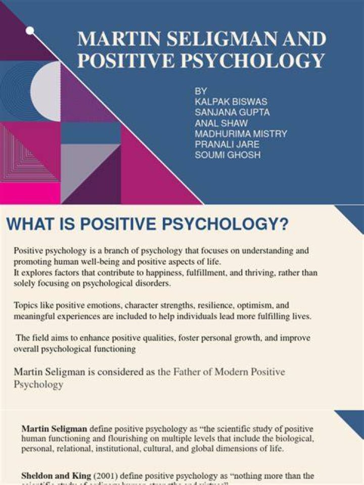 What is positive psychology martin seligman?