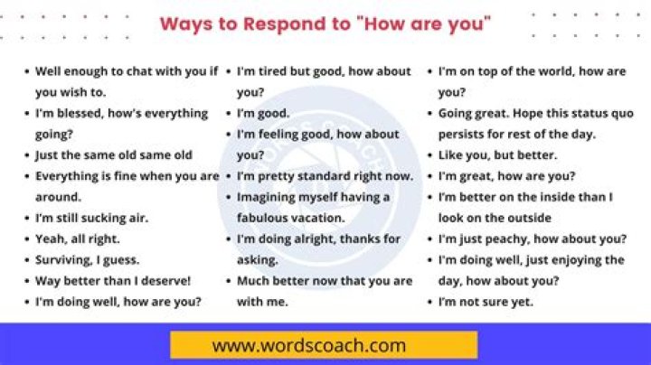 What is respond appropriately?