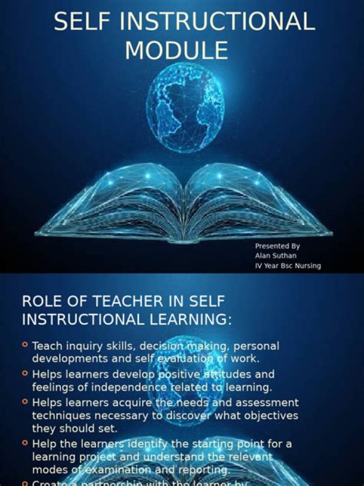 What is self instructional material?