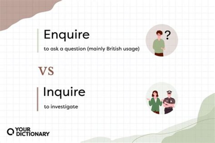 What is the difference between enquiries and inquiries?