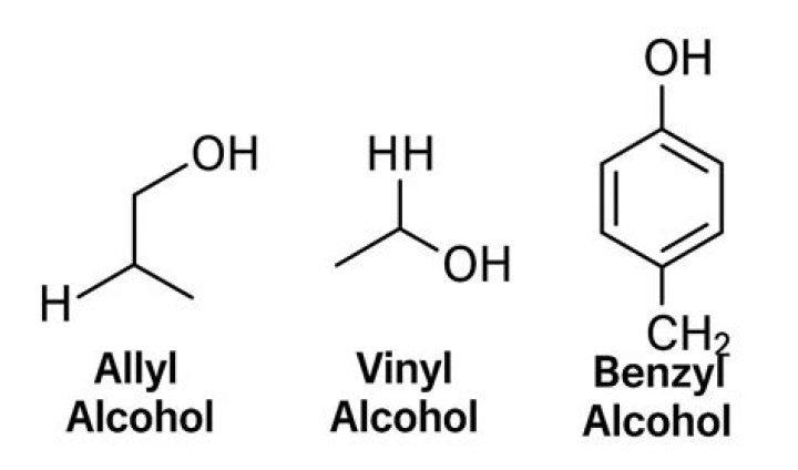 What is vinylic alcohol?
