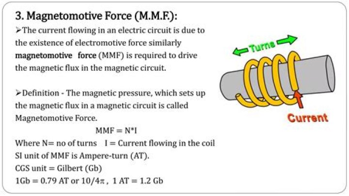 What means magnetomotive force?