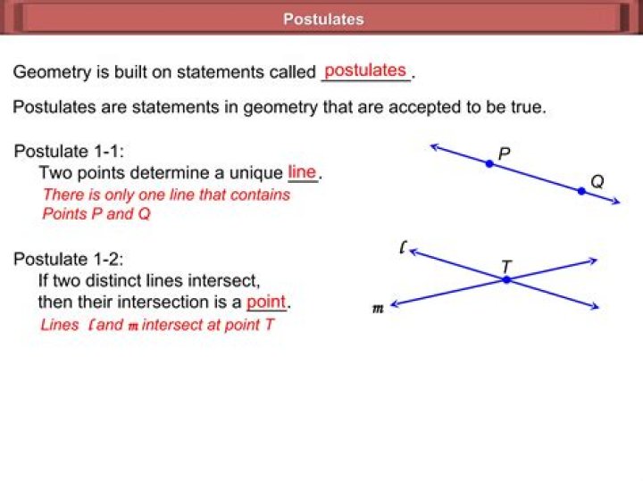 Whats a postulate in geometry?