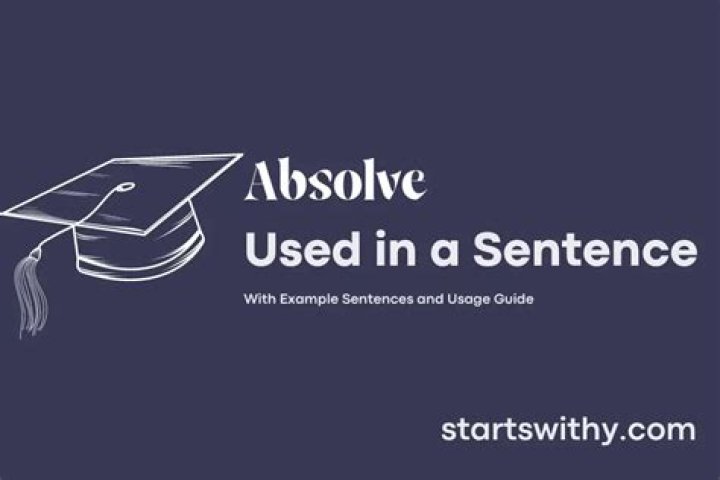 Whats a sentence for absolve?