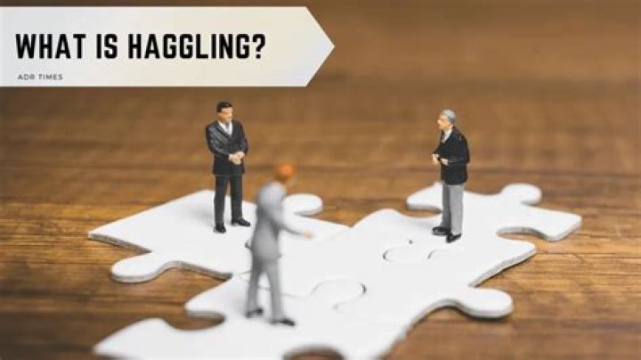 Whats haggling mean in english?