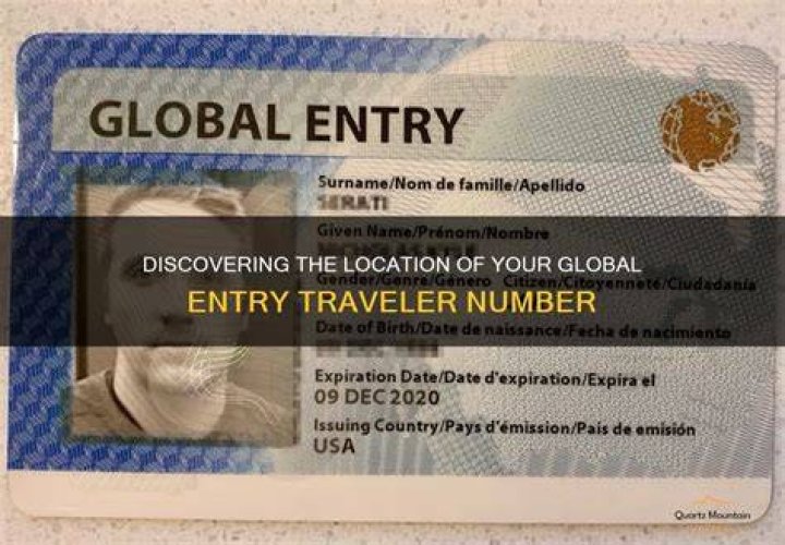 Whats my global entry number?