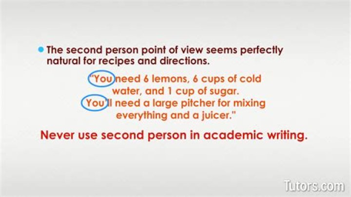 Whats second person pov?