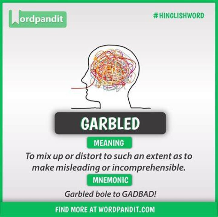 Whats the definition of garbled?