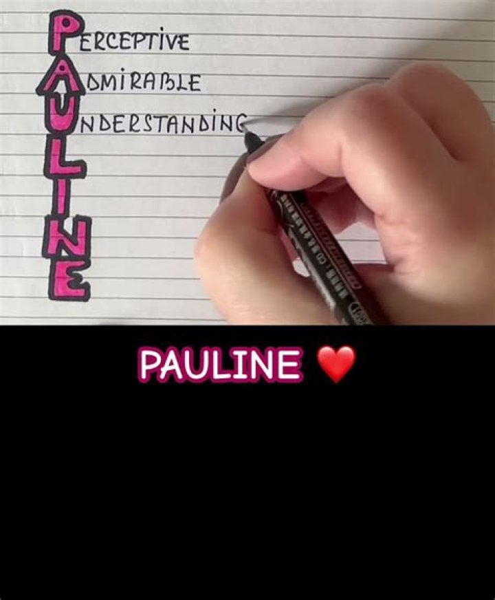 Whats the meaning of the name pauline?