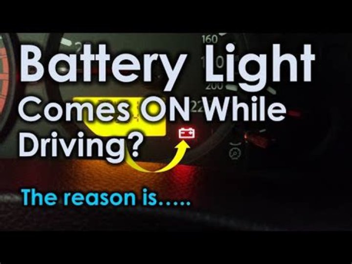 When battery light comes on?