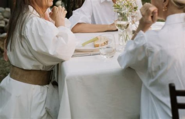When can you put elbows on the table?