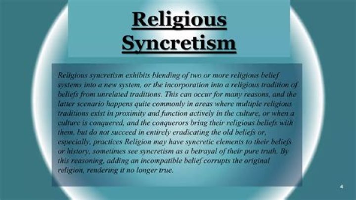 When did religious syncretism originate?