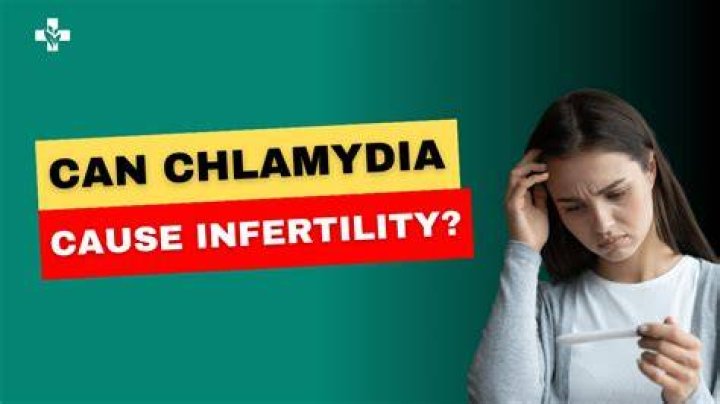 When does untreated chlamydia cause infertility?