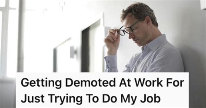 When getting demoted at work?