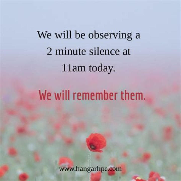 When is moment of silence today?