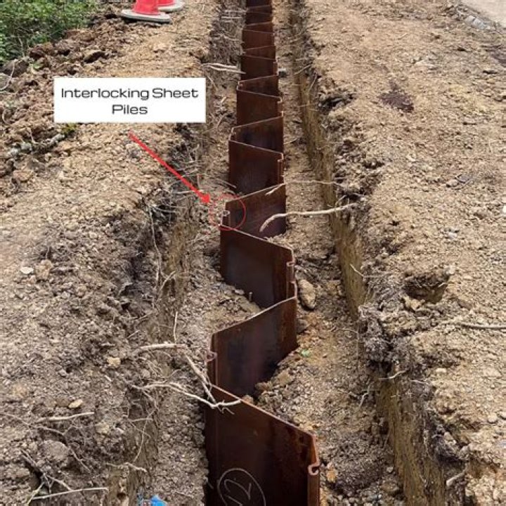 When is sheet piling used?