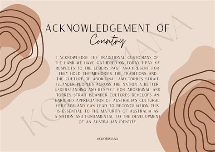 When should acknowledgement of country be used?