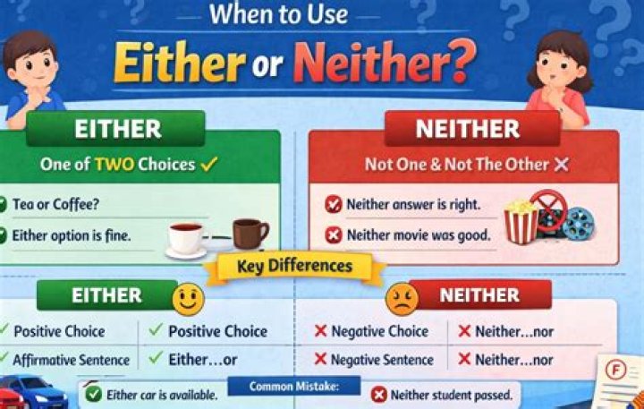 When to use either or?