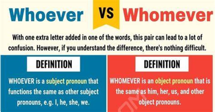 When to use whomever?
