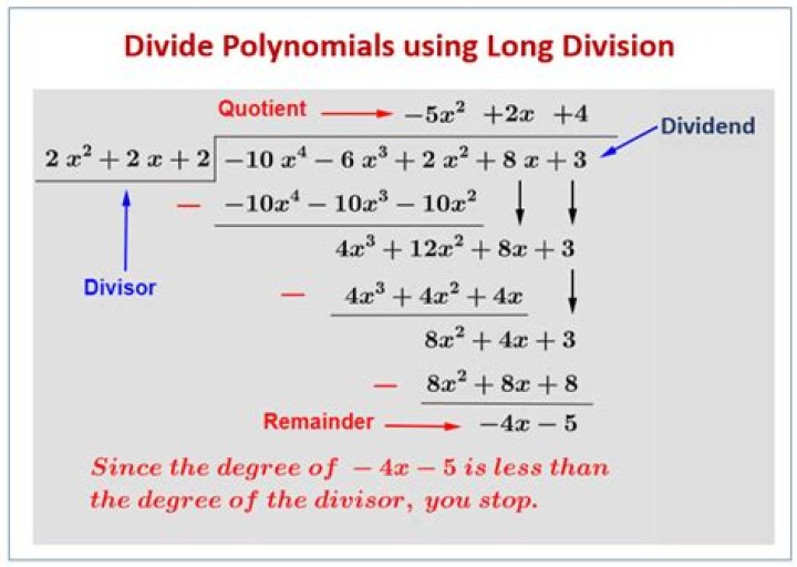 When two polynomials are divided?