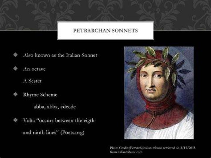 When was petrarchan sonnet developed?