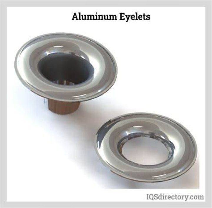 When were metal eyelets invented?