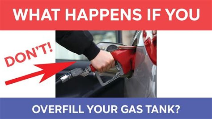When you overfill your gas tank?