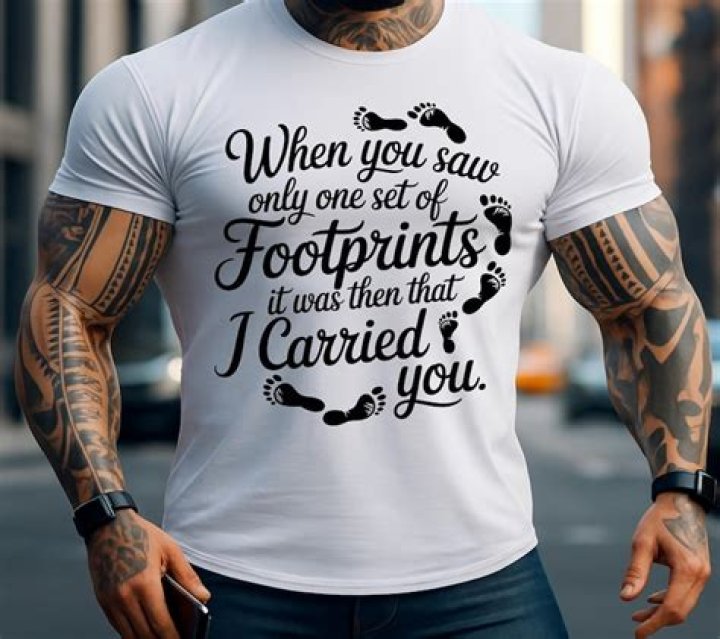 When you saw one set of footprints?