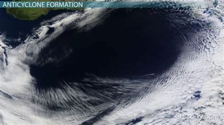 Where are anticyclones formed?