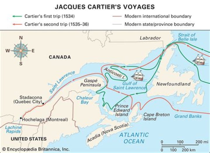 Where did jacques cartier land in canada?