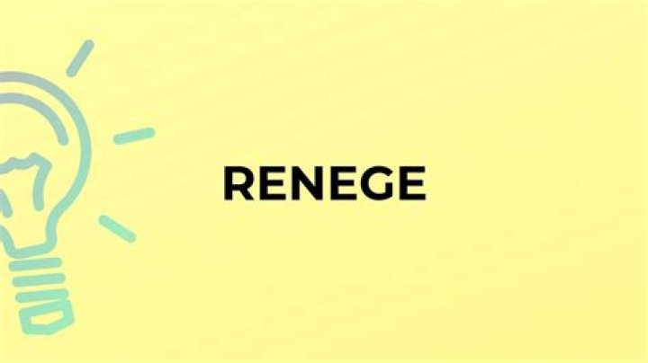Where did the word renege come from?