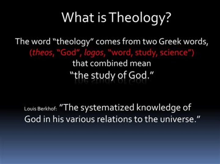 Where did the word theology come from?