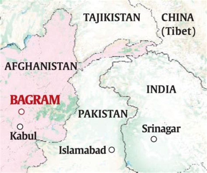 Where is bagram in relation to kabul?