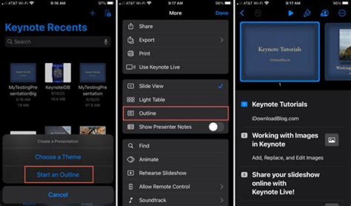 Where is keynote on iphone?