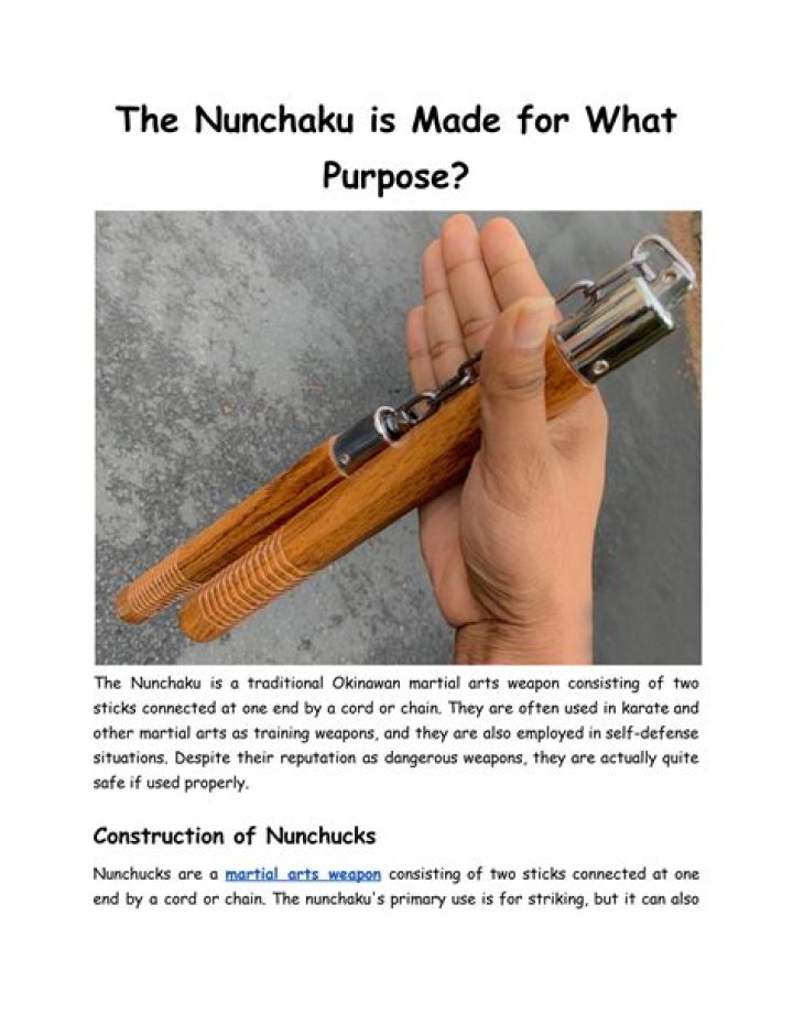 Where is nunchaku made?