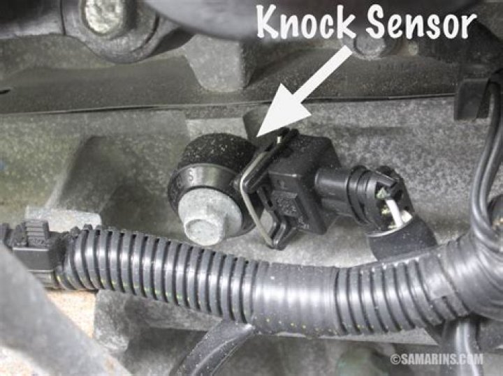 Where knock sensor located?