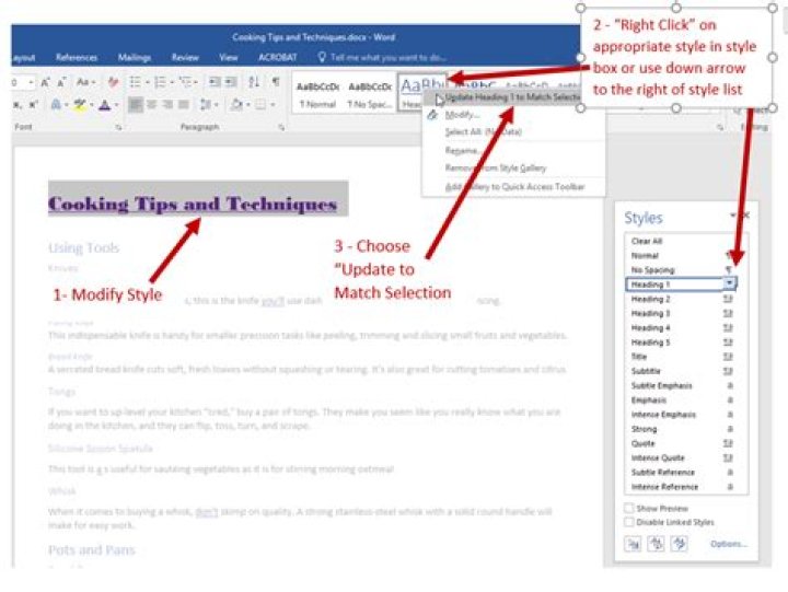 Where to find headings in word?