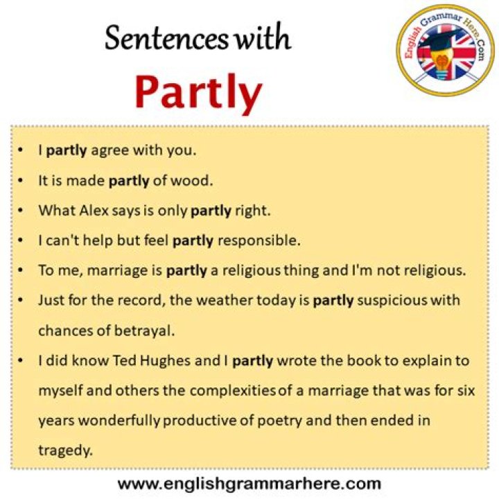 Where to put partly in a sentence?