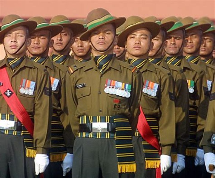 Which countries have gurkha regiment?