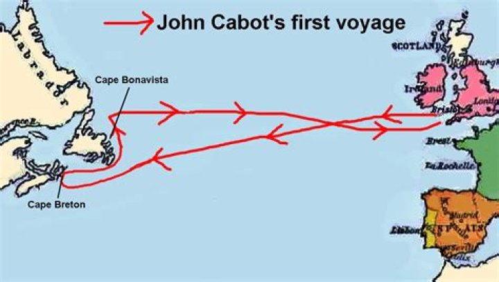 Which country did john cabot sail for?