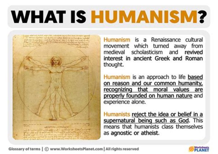 Which culture did humanism derive from?