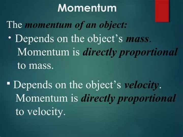 Which is momentum of an object?