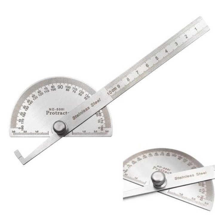 Which measuring device is used to measure an angle?
